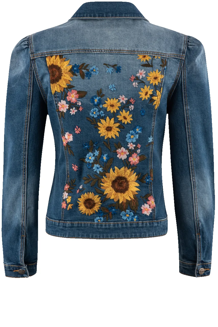 Driftwood Sunflower Denim Jacket sold by Pinto Ranch product image thumbnail 2