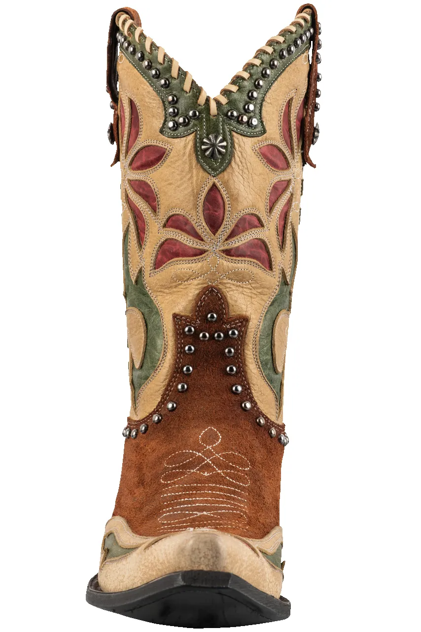 Double D Ranch by Old Gringo Women's Yellowstone Cowgirl Boots - Tan sold by Pinto Ranch product image thumbnail 2