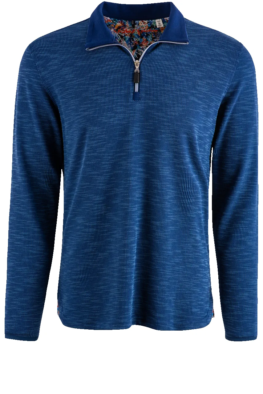 Robert Graham Adrift Knit Shirt - Navy sold by Pinto Ranch