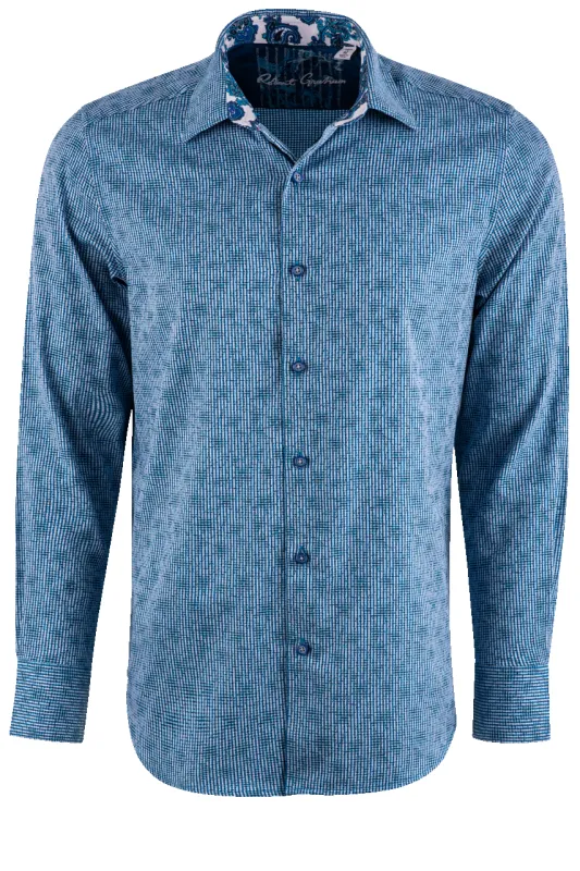 Robert Graham Blue Waters Button-Front Shirt sold by Pinto Ranch