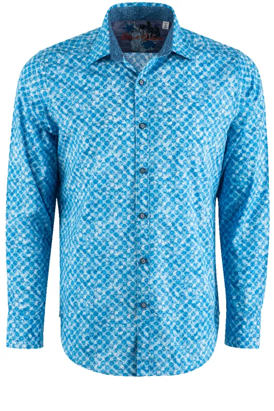 Robert Graham High & Dry Sport Long Sleeve Button-Front Shirt made by Pinto Ranch