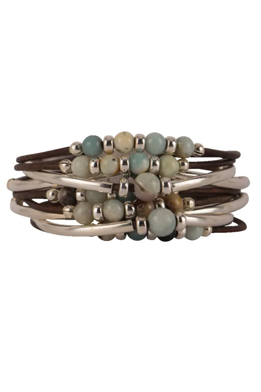 Wrapped To Wear Sterling Tube Bracelet made by Pinto Ranch