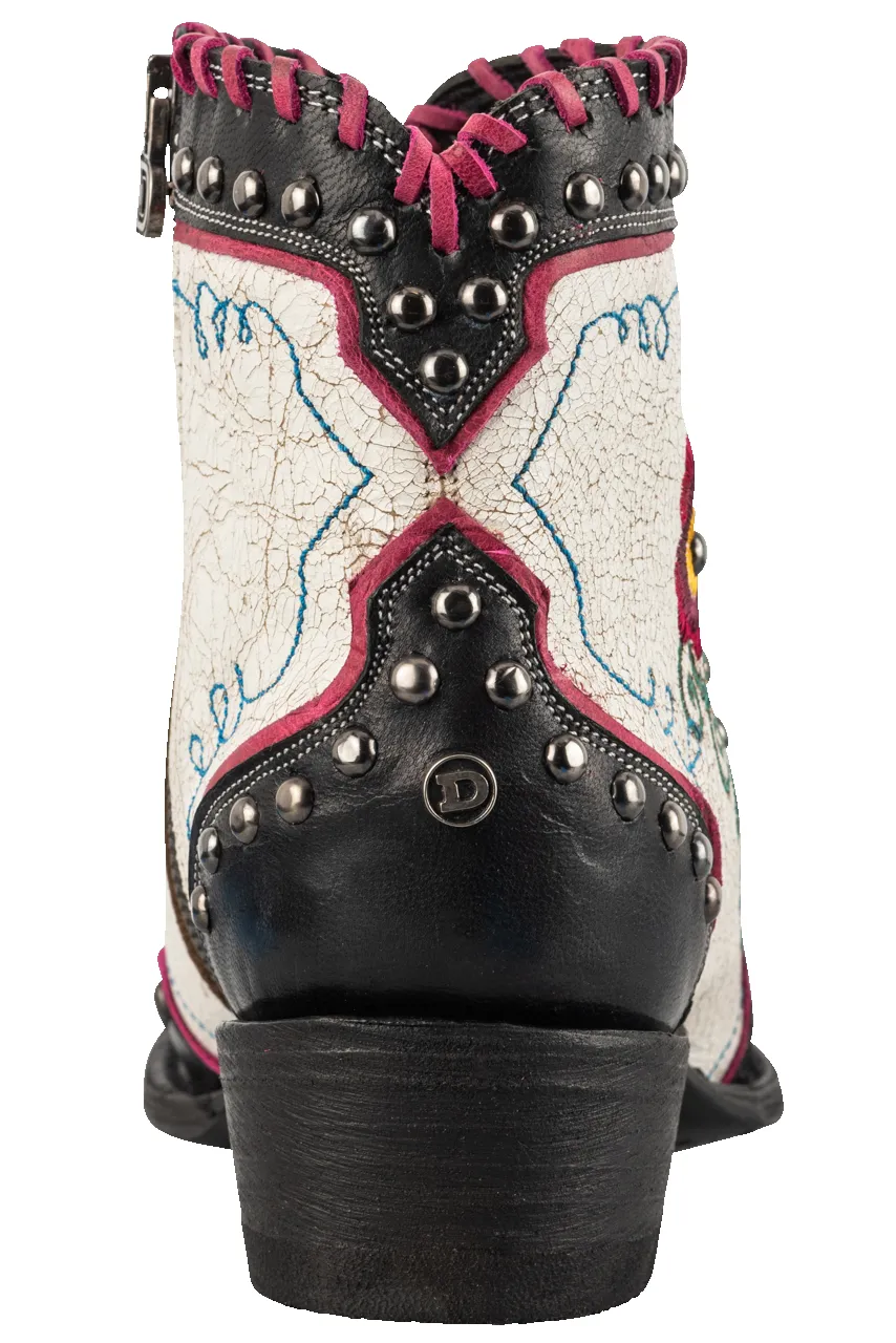 Double D Ranch by Old Gringo Women's Leather Mexicali Cowgirl Boots - Black/Taupe sold by Pinto Ranch product image thumbnail 4