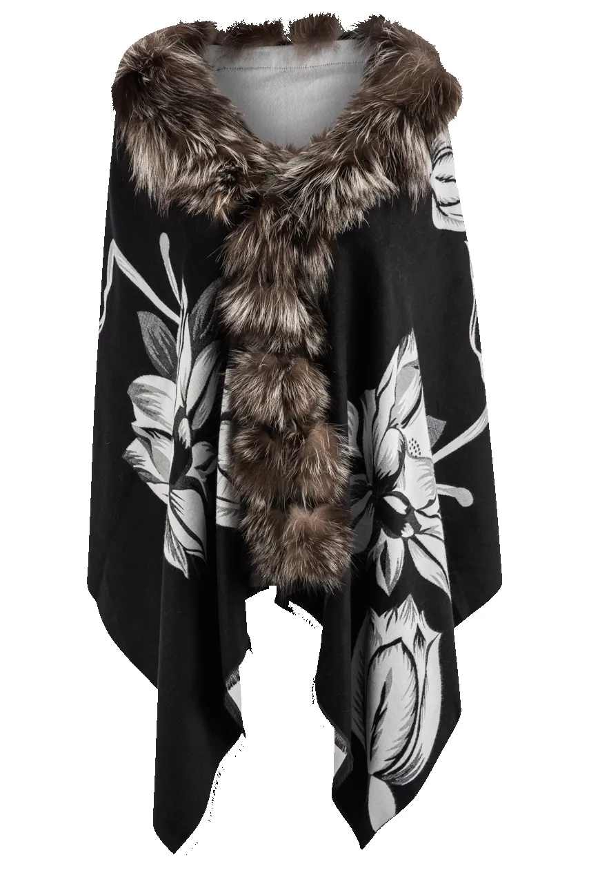 Pat Dahnke Fox Trim Shawl sold by Pinto Ranch product image thumbnail 3