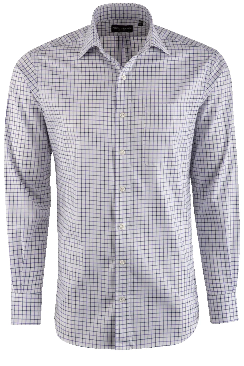 Pinto Ranch YY Collection Purple Oxford Button-Front Shirt sold by Pinto Ranch