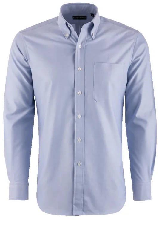 Pinto Ranch YY Collection Blue Oxford Button-Front Shirt made by Pinto Ranch