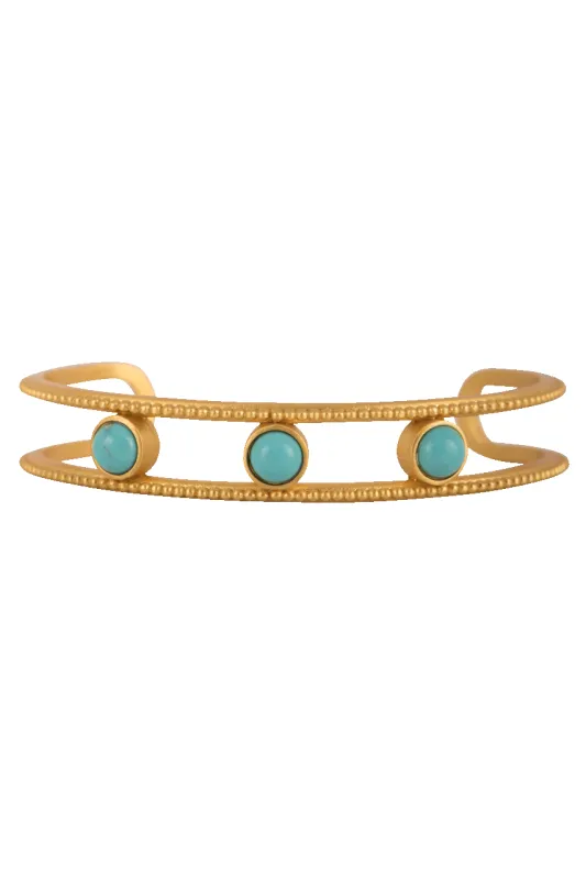 Christina Greene Turquoise Studded Bracelet made by Pinto Ranch