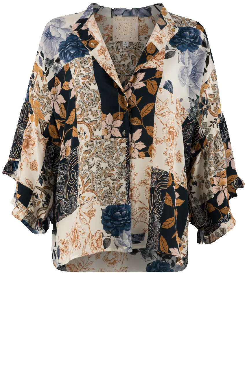 Johnny Was Leo Button Down Top sold by Pinto Ranch