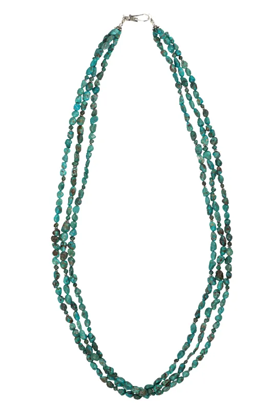 Paige Wallace Turquoise Tube Necklace made by Pinto Ranch