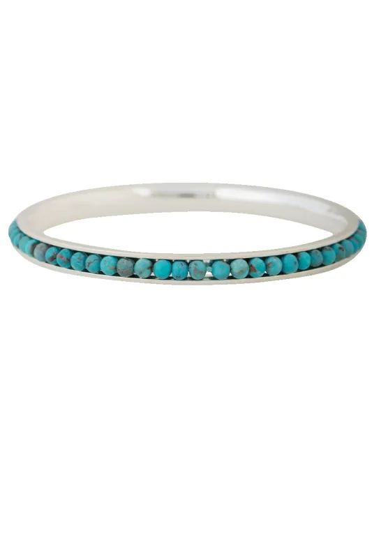 Paige Wallace Turquoise Bangle made by Pinto Ranch