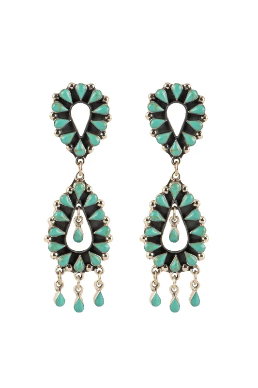 Paige Wallace Double Chandelier Earrings made by Pinto Ranch