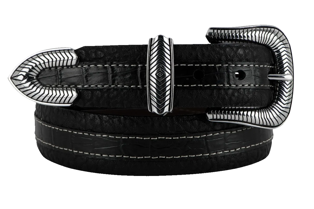 Vintage Bison 1.5" Coloma Leather Belt sold by Pinto Ranch