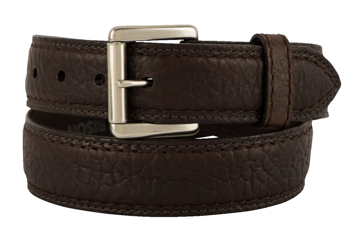 Vintage Bison 1.5" Boma Leather Belt made by Pinto Ranch