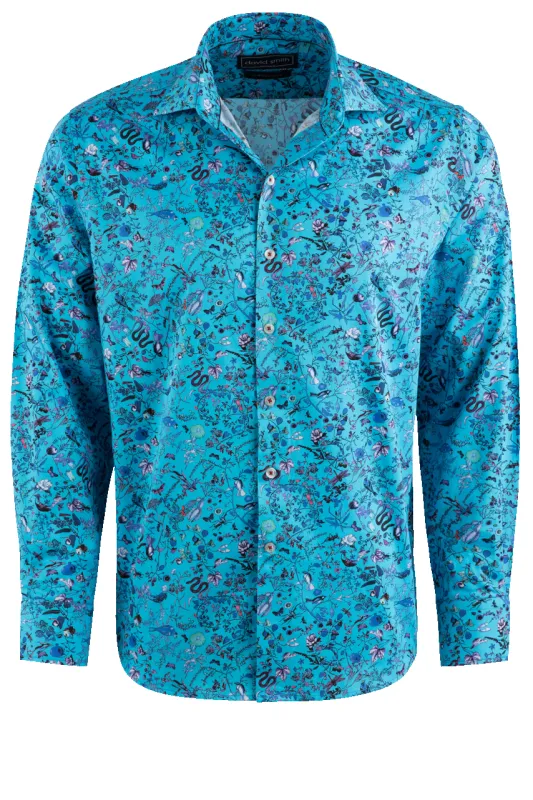 David Smith Australia Blue Lagoon Button-Front Shirt made by Pinto Ranch