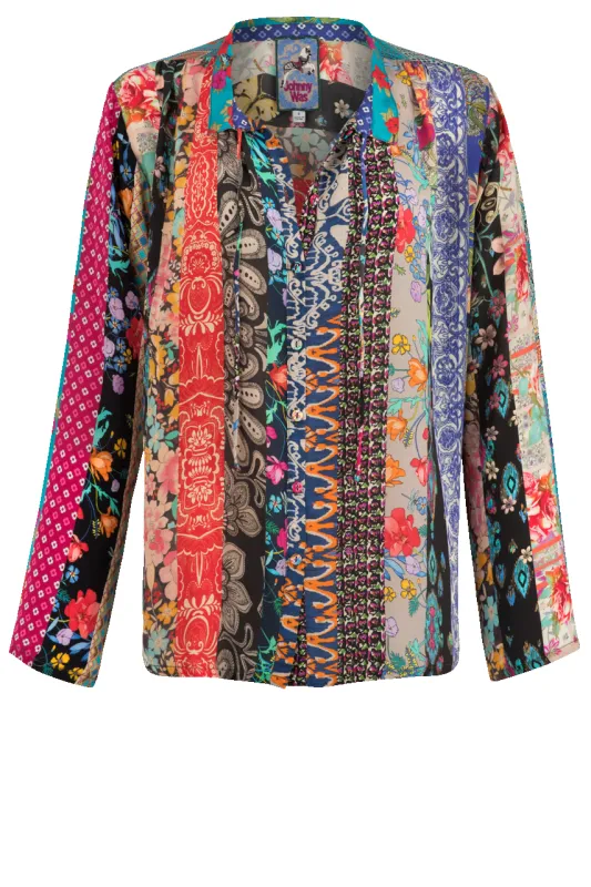 Johnny Was Sofia Button Up Top made by Johnny Was