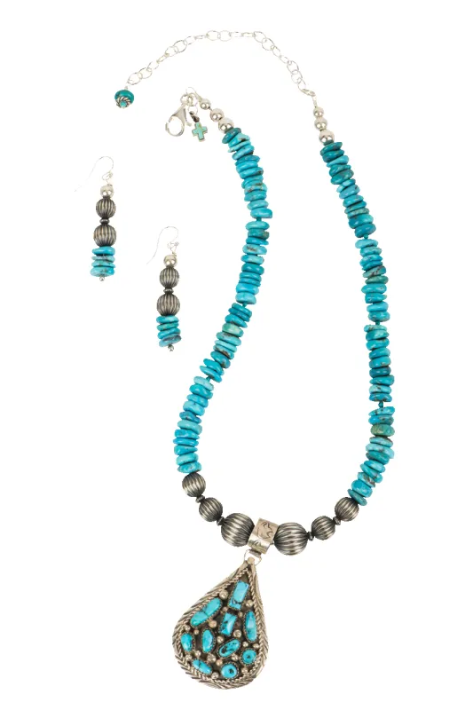 Sweet Tea Jewelry Darlene Begay Necklace Set made by Pinto Ranch