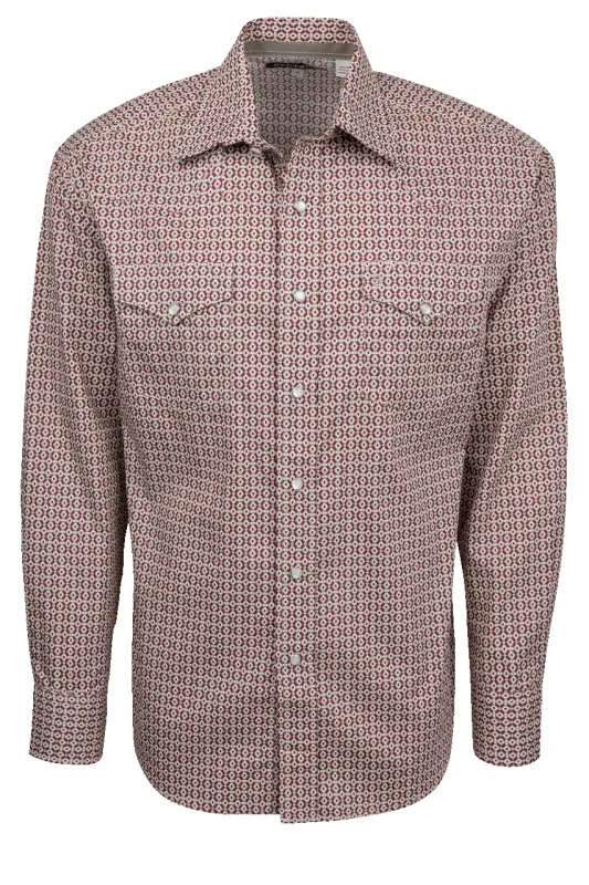 Stetson Men's Snap Front Shirt - Red Diamond made by Pinto Ranch