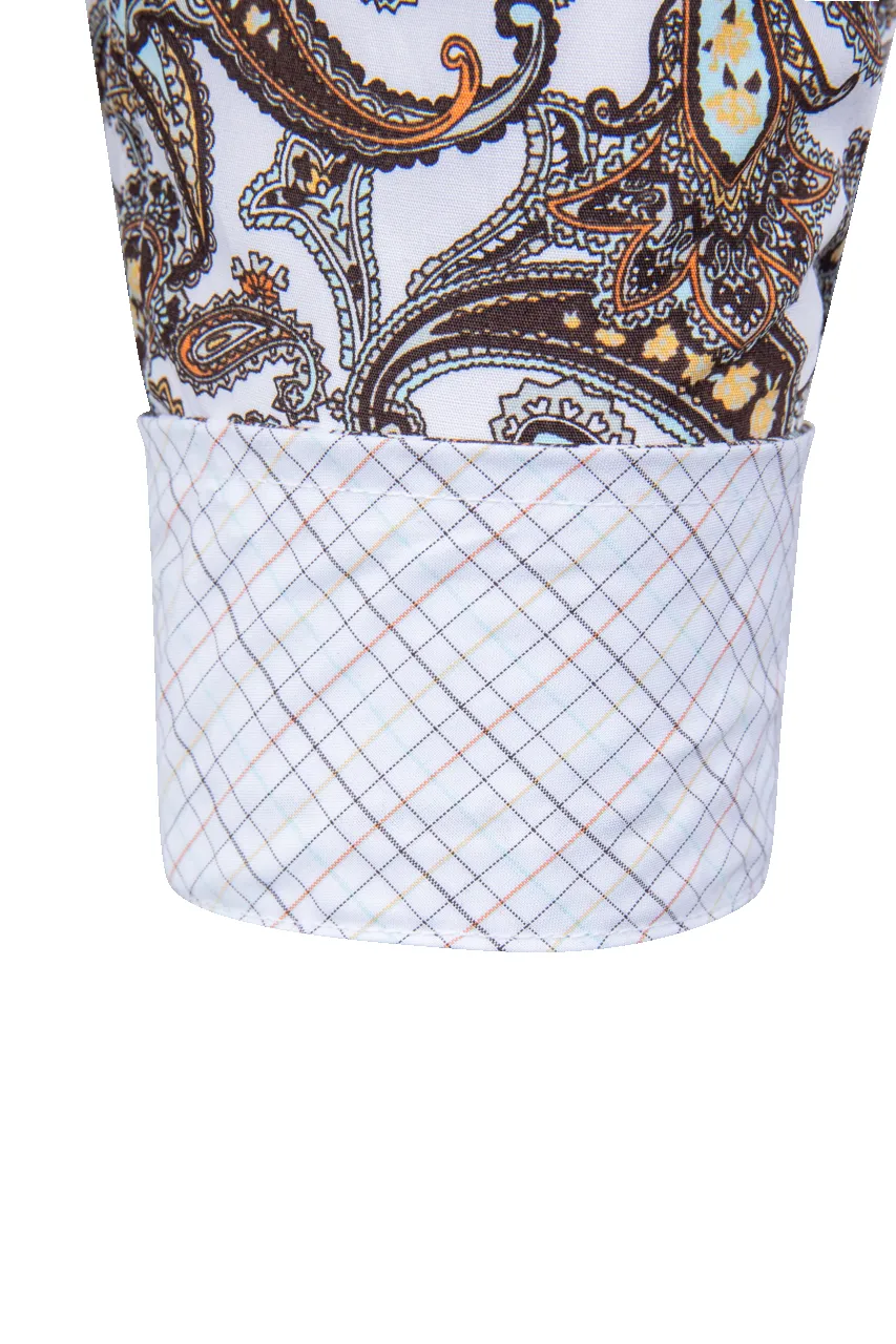 Cinch Paisley Button-Front Shirt - White sold by Pinto Ranch product image thumbnail 3