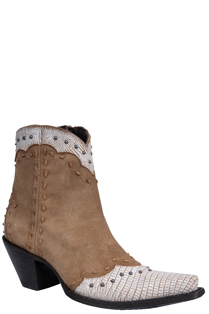 Old Gringo Sang and Way Cowgirl Booties - Camel/White sold by Pinto Ranch product image thumbnail 2