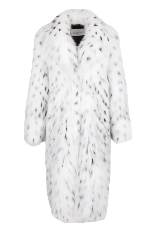 Pinto Ranch Long White Lynx Coat made by Pinto Ranch