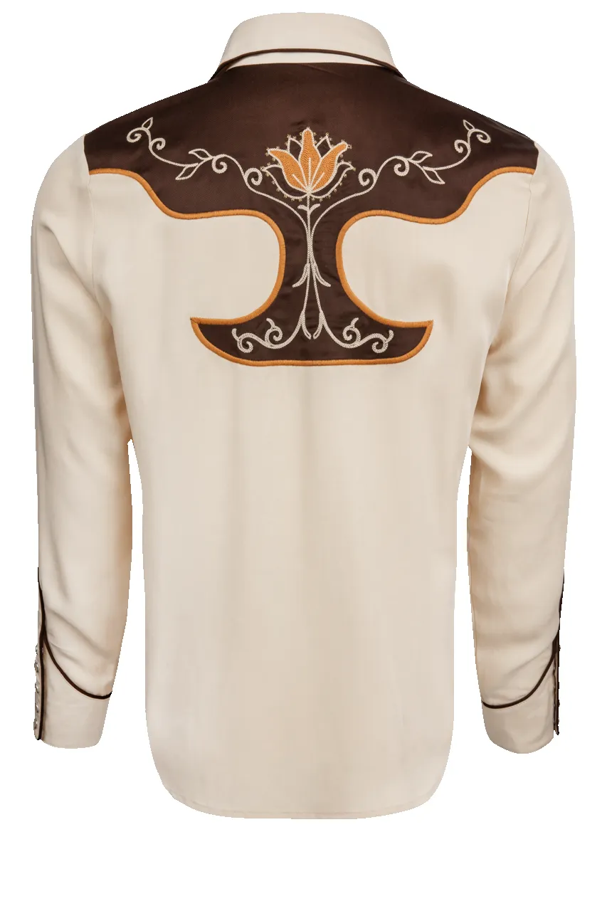 H Bar C Snap Front Santa Barbara Shirt - Tan sold by Pinto Ranch product image thumbnail 2