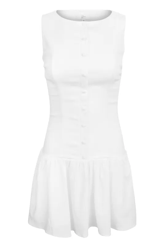 Klesis White Linen Dress made by Klesis