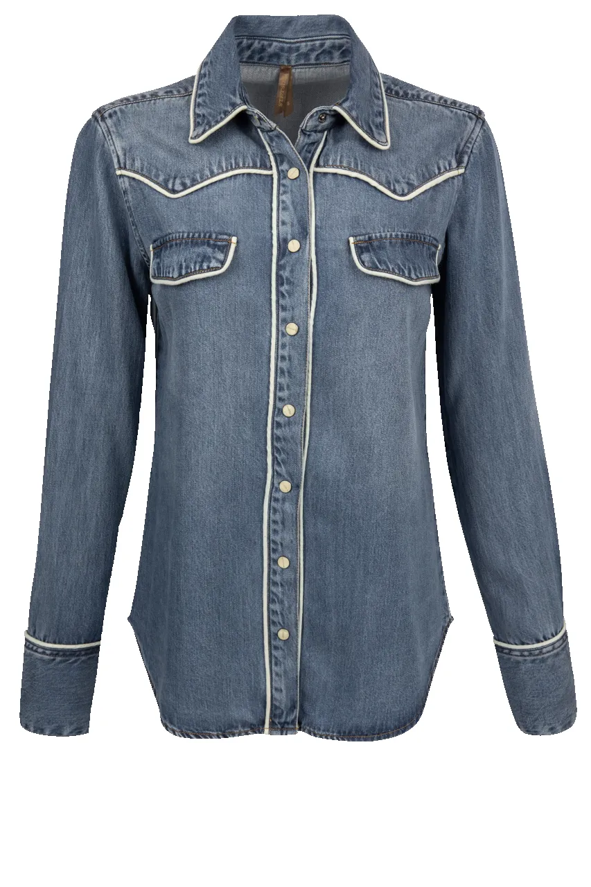 Stetson Women's Denim Western Blouse sold by Pinto Ranch