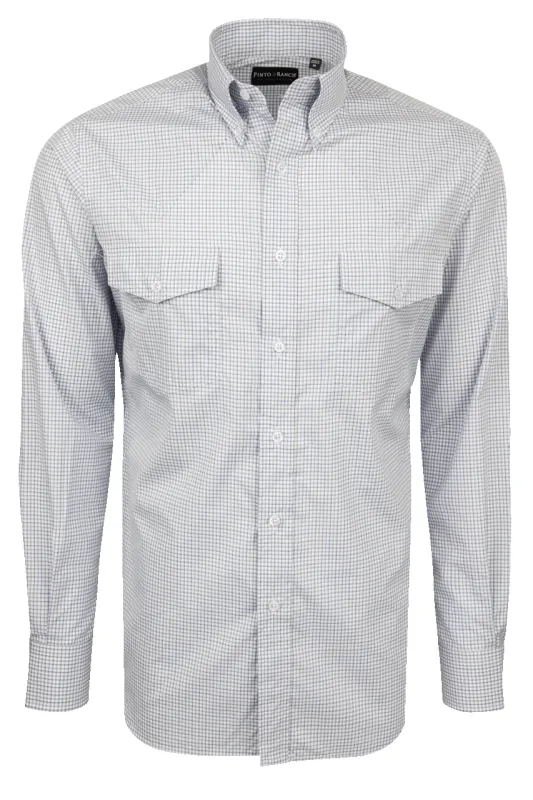 Pinto Ranch YY Collection Button-Front Shirt - Periwinkle made by Pinto Ranch