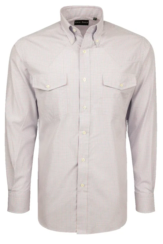 Pinto Ranch YY Collection Button-Front Shirt - Pink Check made by Pinto Ranch