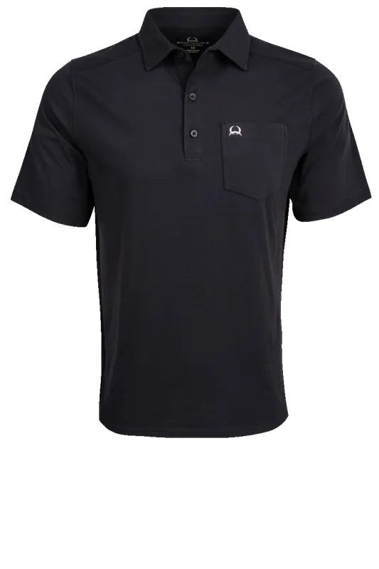 Cinch Arena Flex Polo Shirt - Black made by Cinch