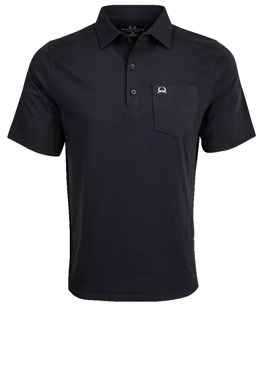 Cinch Arena Flex Polo Shirt - Black sold by Pinto Ranch