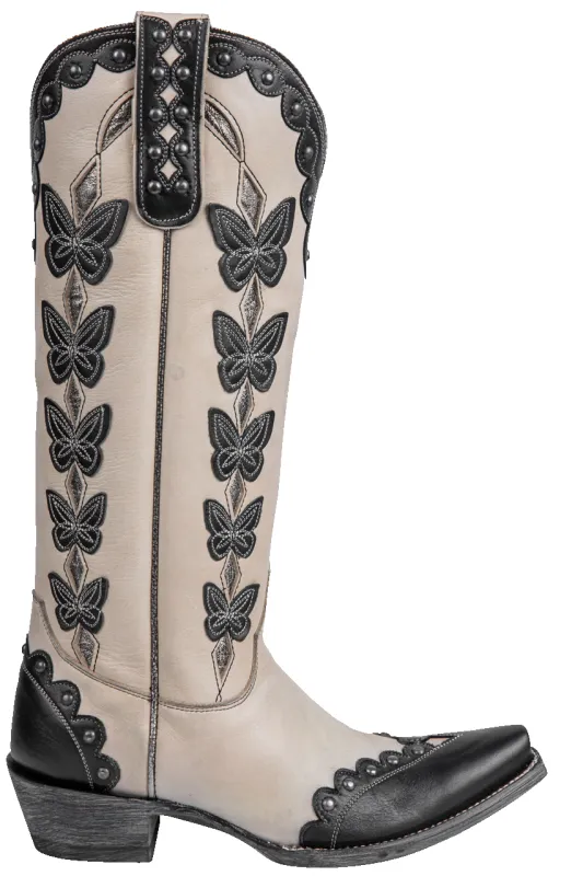 Old Gringo Cressida Cowgirl Boots - Cream/Black made by Old Gringo