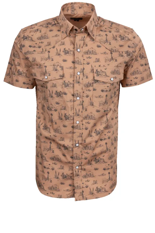 Texas Standard Signature Pearl Snap Shirt - West Texas Toile made by Texas Standard