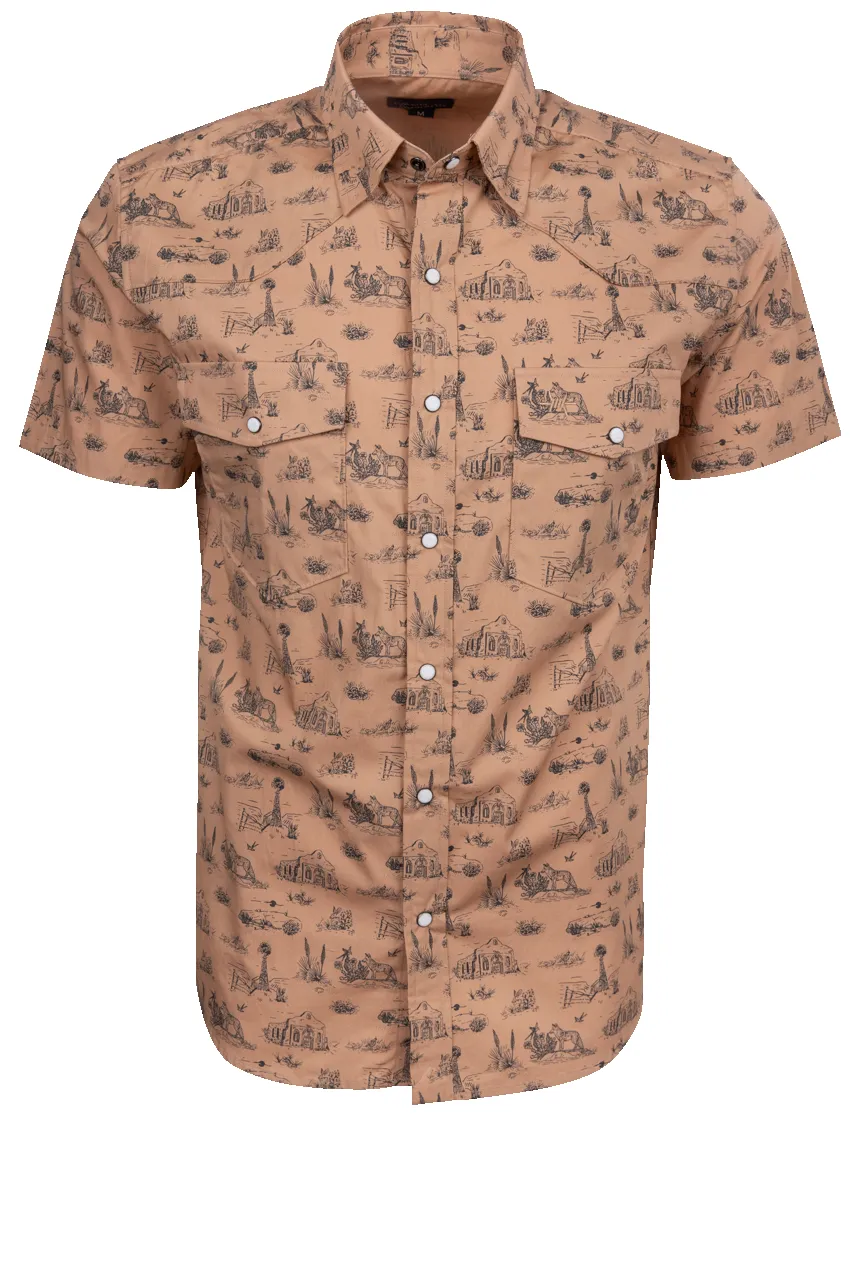 Texas Standard Signature Pearl Snap Shirt - West Texas Toile sold by Pinto Ranch