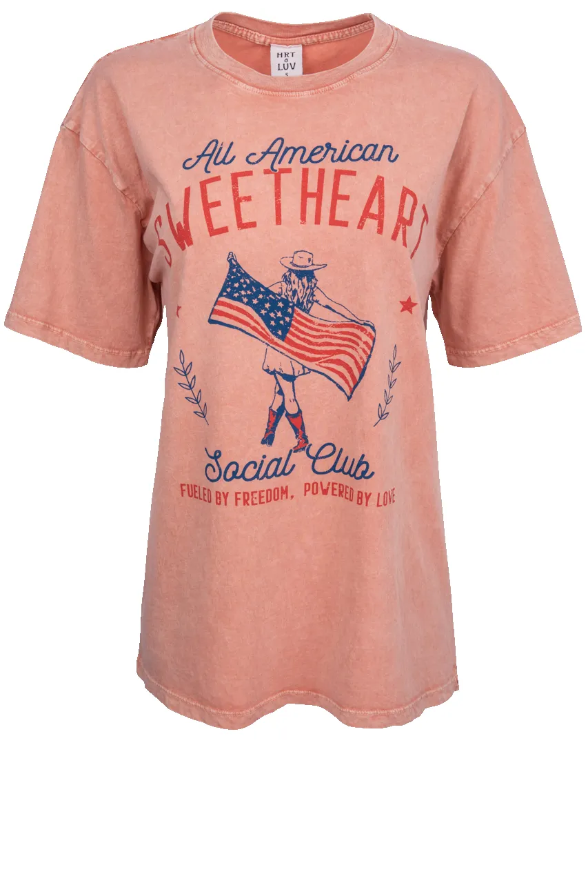 HRT and LUV All American Sweetheart Graphic Tee sold by Pinto Ranch