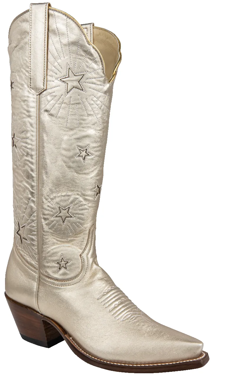 Petite Paloma Liz Cowgirl Boots - Metallic sold by Pinto Ranch product image thumbnail 2