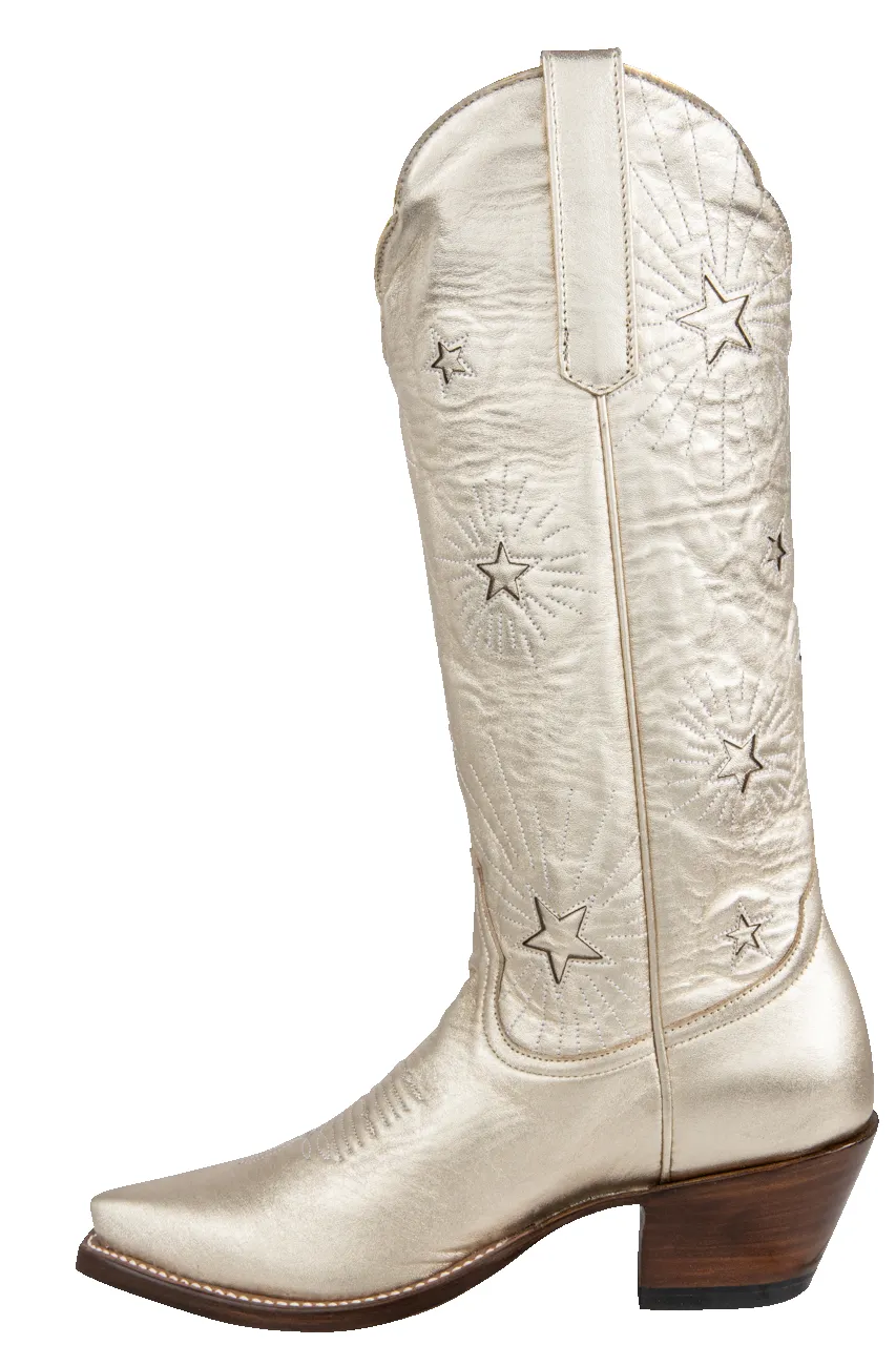 Petite Paloma Liz Cowgirl Boots - Metallic sold by Pinto Ranch product image thumbnail 4