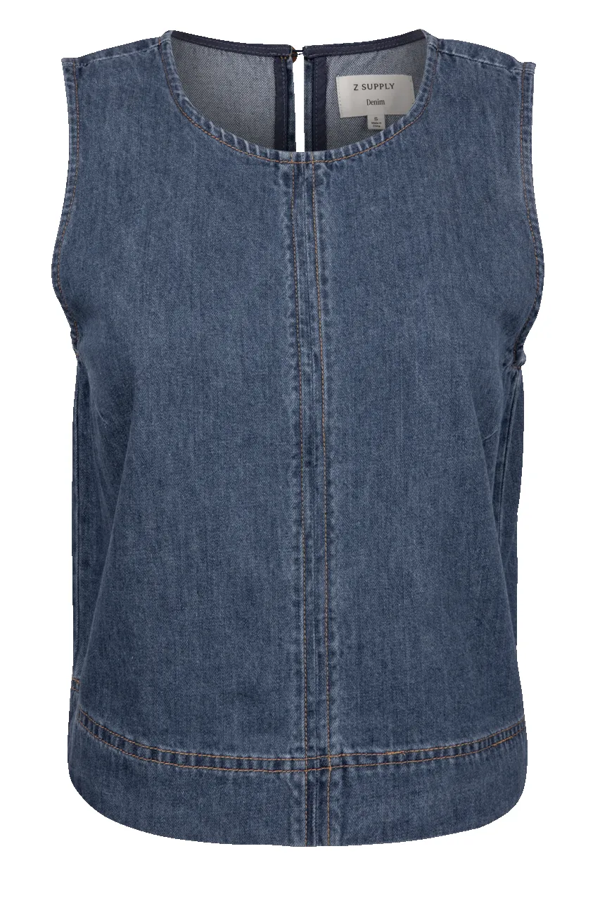 Z Supply Sun Seeker Denim Tank sold by Pinto Ranch
