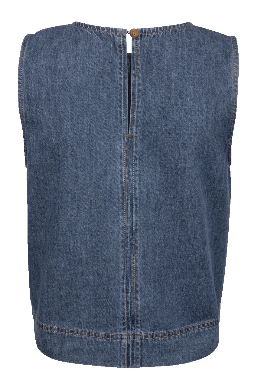 Z Supply Sun Seeker Denim Tank sold by Pinto Ranch product image thumbnail 2