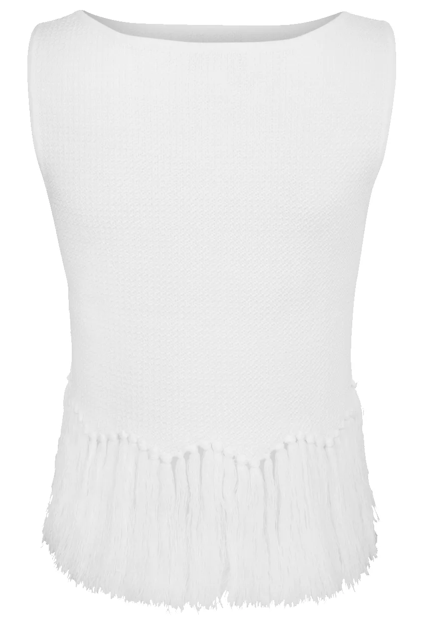 English Factory Ivory Knit Tank sold by Pinto Ranch product image thumbnail 2