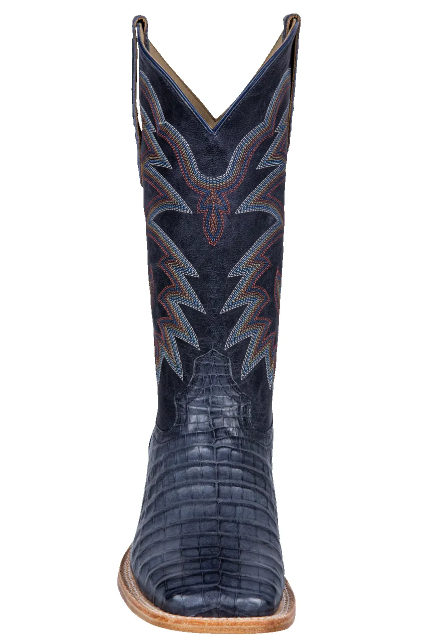 R. Watson Caiman Belly Cowboy Boots - Blue Jean sold by Pinto Ranch product image thumbnail 3