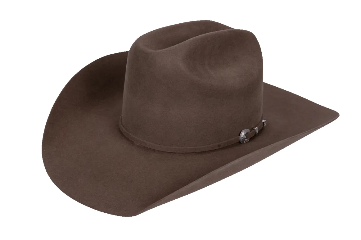 American Hat Co. 200X Pecan Felt Cowboy Hat made by Pinto Ranch