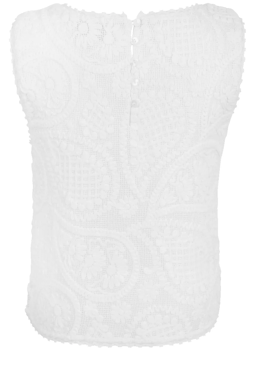 Willow Paisley Lace Sleeveless Top sold by Pinto Ranch product image thumbnail 2