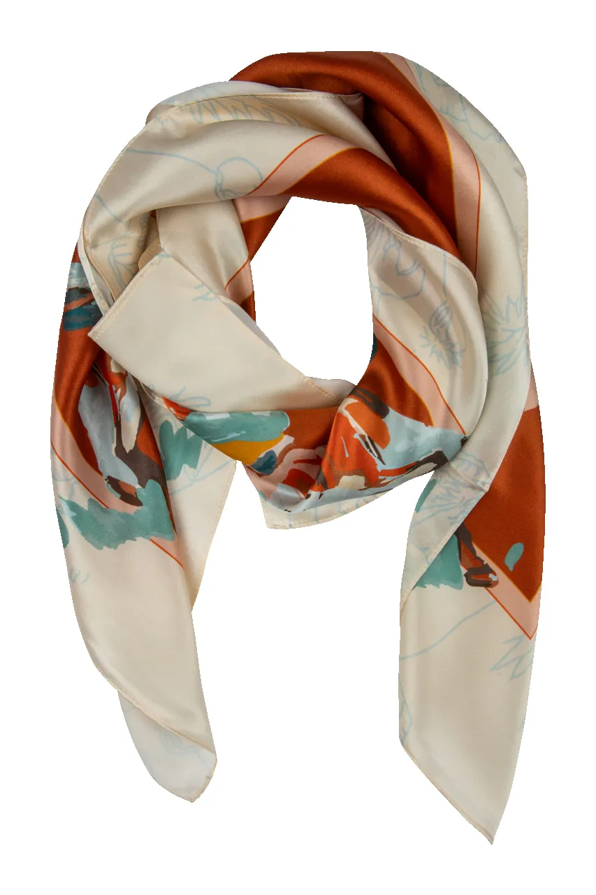 Poppy Cowgirl Silk Scarf sold by Pinto Ranch product image thumbnail 3