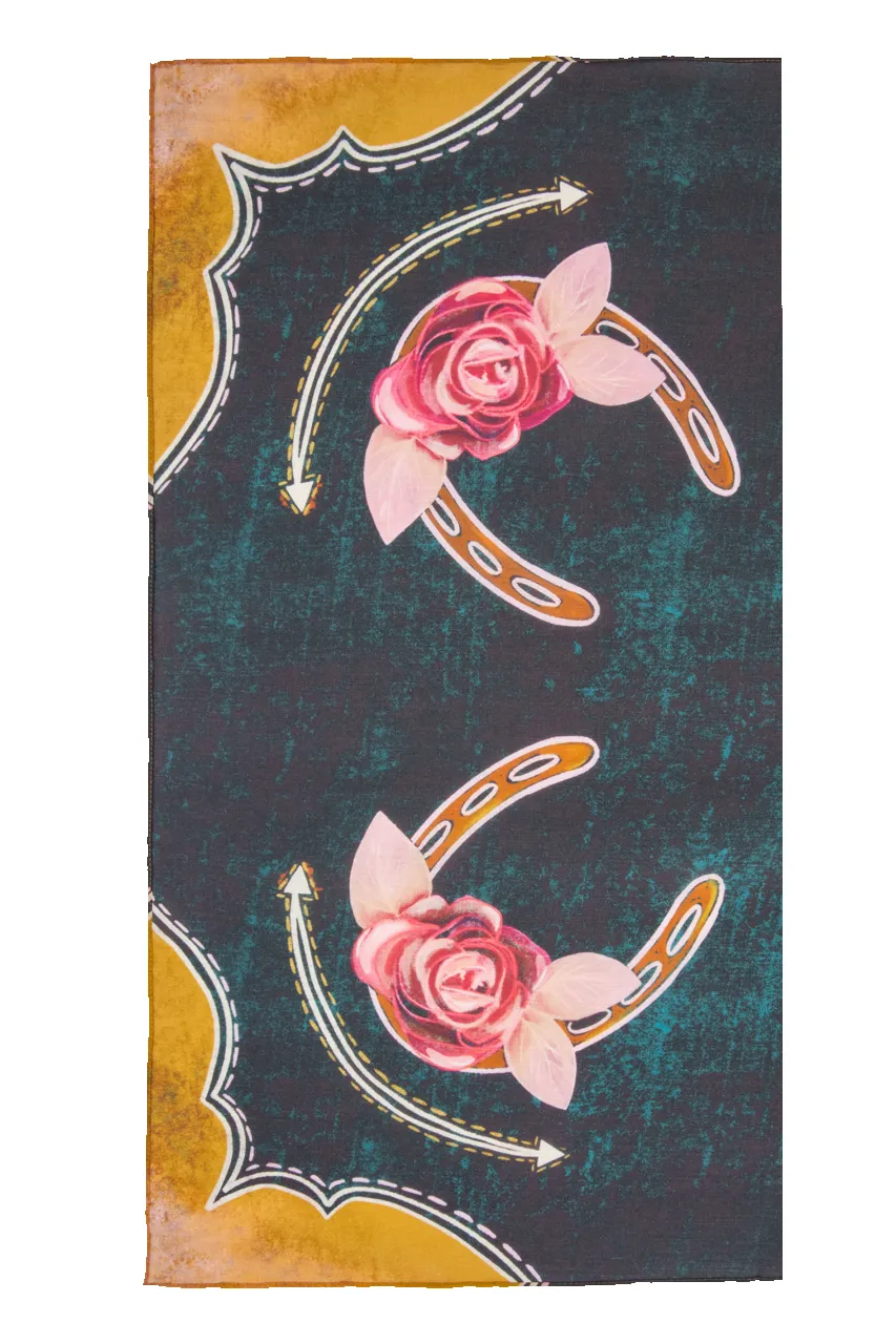 Rodeo Rose Western Silk Scarf sold by Pinto Ranch product image thumbnail 2