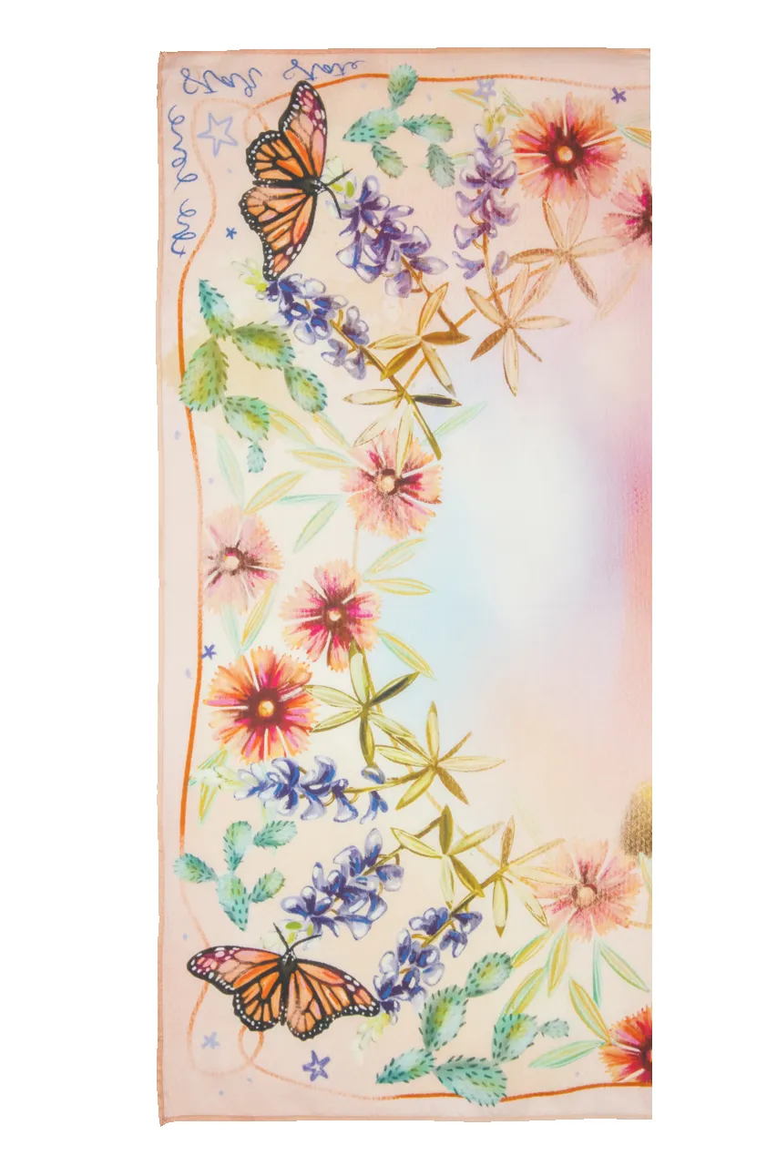 Heartland Floral Silk Scarf sold by Pinto Ranch product image thumbnail 2