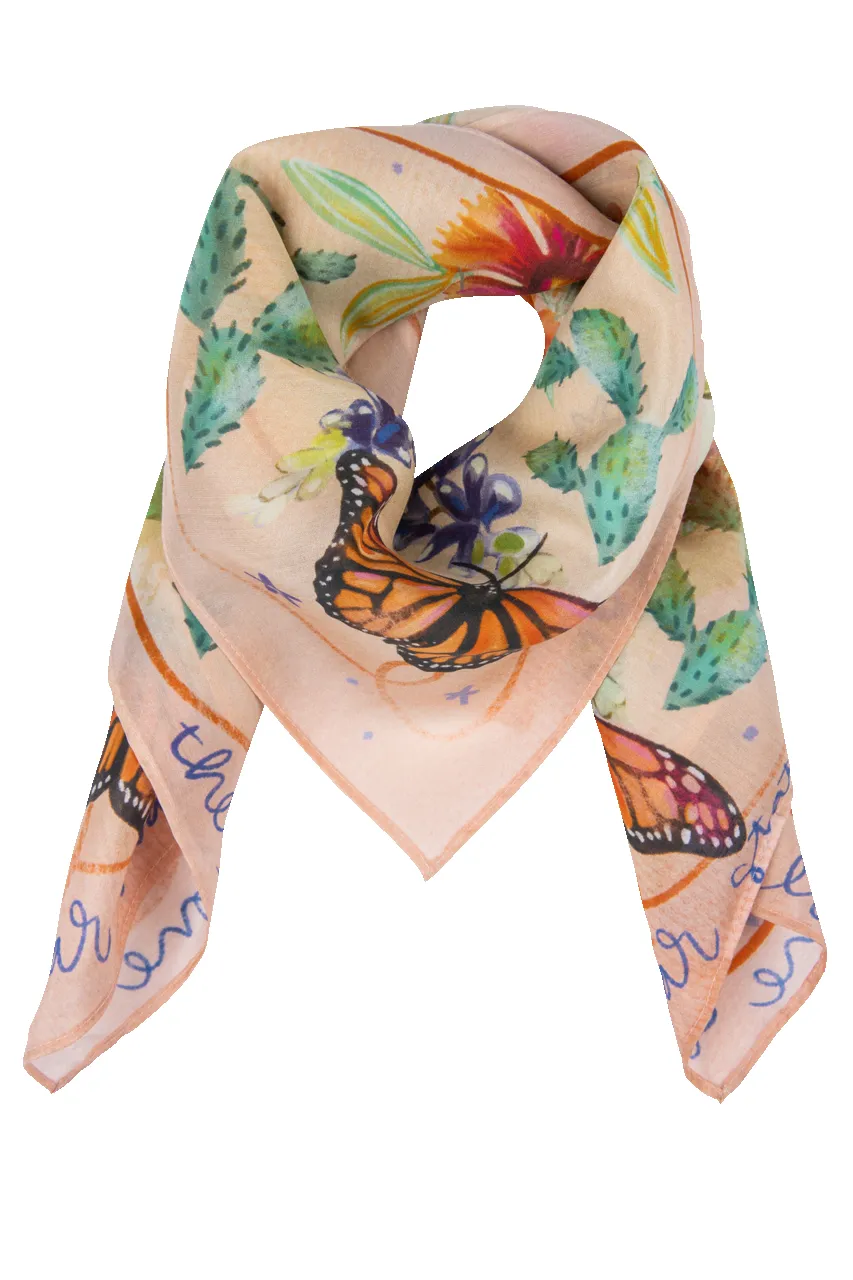 Heartland Floral Silk Scarf sold by Pinto Ranch product image thumbnail 3