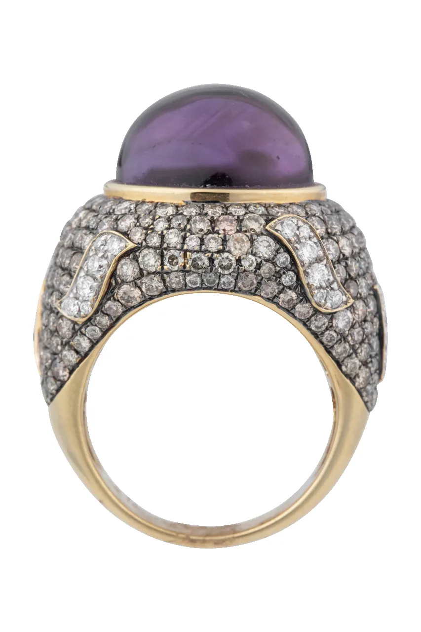 Amethyst & Diamond Statement Ring sold by Pinto Ranch product image thumbnail 2