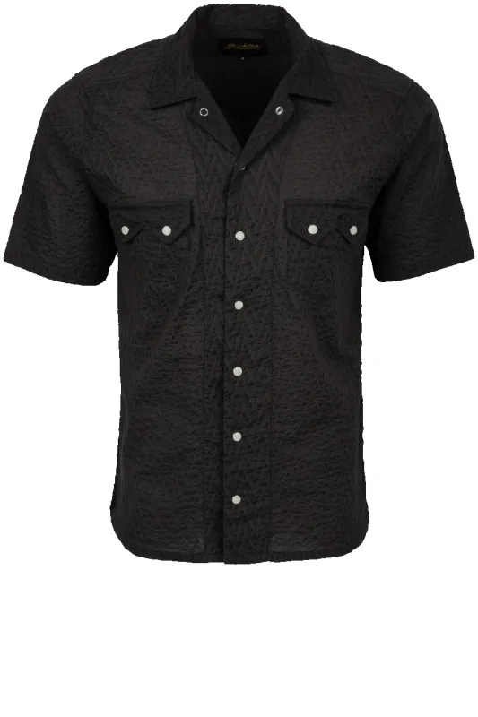 Richter Goods Salado Chevron Seersucker Snap Shirt made by Richter Goods