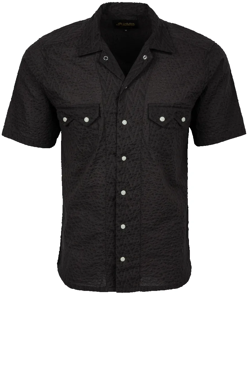 Richter Goods Salado Chevron Seersucker Snap Shirt sold by Pinto Ranch